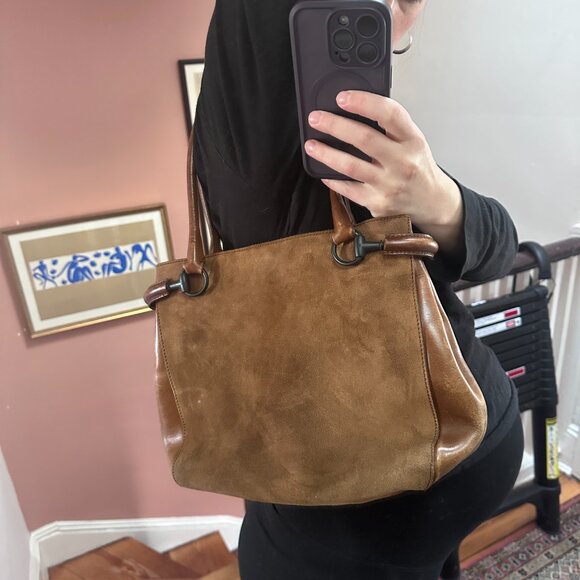 Gucci Suede Horsebit Tote - Picture 12 of 14